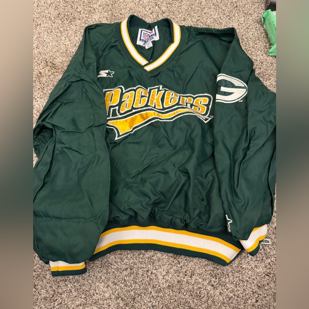 Vintage Green Bay packers nfl starter jacket medium